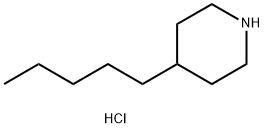 4-PENTYLPIPERIDINE HYDROCHLORIDE 结构式