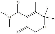 5,6,6-TRIMETHYL-3-OXO-3,6-DIHYDRO-2H-PYRAN-4-CARBOXYLIC ACID DIMETHYLAMIDE 结构式