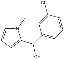 3-CHLOROPHENYL-(1-METHYL-2-PYRROLYL)METHANOL 结构式