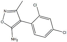 4-(2,4-DICHLOROPHENYL)-3-METHYLISOXAZOL-5-AMINE 结构式
