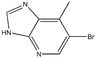 6-Bromo-7-methyl-3H-imidazo[4,5-b]pyridine 结构式