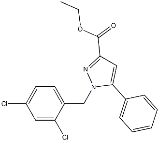 ETHYL 1-(2,4-DICHLOROBENZYL)-5-PHENYL-1H-PYRAZOLE-3-CARBOXYLATE 结构式