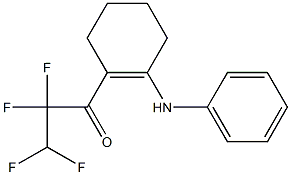 1-(N-PHENYLAMINO)-2-(2,2,3,3-TETRAFLUOROPROPANOYL)CYCLOHEXENE 结构式