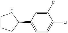 (R)-2-(3,4-DICHLOROPHENYL)PYRROLIDINE 结构式