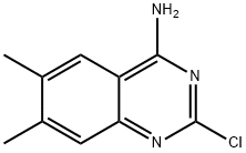 4-AMINO-2-CHLORO-6,7-DIMETHYLQUINAZOLINE 结构式
