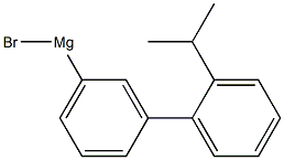 3-(2-Isopropylphenyl)phenylmagnesium bromide 结构式