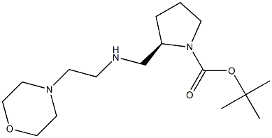 (R)-1-BOC-2-([(MORPHOLIN-4-YLETHYL)-AMINO]-METHYL)-PYRROLIDINE 结构式