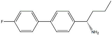 (1S)-1-[4-(4-FLUOROPHENYL)PHENYL]BUTYLAMINE 结构式