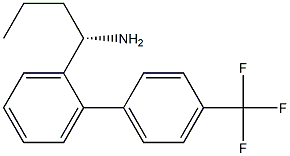 (1S)-1-(2-[4-(TRIFLUOROMETHYL)PHENYL]PHENYL)BUTYLAMINE 结构式