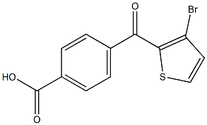 4-(3-BROMO-2-THENOYL)BENZOIC ACID 结构式
