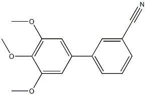 3',4',5'-TRIMETHOXY-BIPHENYL-3-CARBONITRILE 结构式