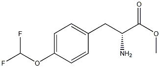 METHYL (2R)-2-AMINO-3-[4-(DIFLUOROMETHOXY)PHENYL]PROPANOATE 结构式