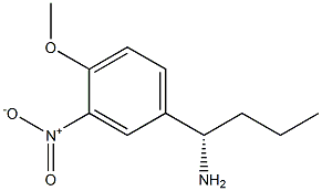 (1S)-1-(4-METHOXY-3-NITROPHENYL)BUTYLAMINE 结构式