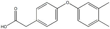 2-(4-(3,4-DIMETHYLPHENOXY)PHENYL)ACETIC ACID 结构式