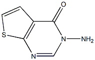 3-AMINOTHIENO[2,3-D]PYRIMIDIN-4(3H)-ONE 结构式