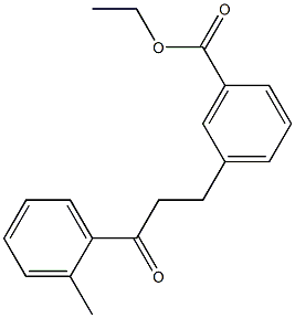 3-(3-CARBOETHOXYPHENYL)-2'-METHYLPROPIOPHENONE 结构式