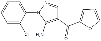 (5-AMINO-1-(2-CHLOROPHENYL)-1H-PYRAZOL-4-YL)(FURAN-2-YL)METHANONE 结构式