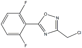 3-(CHLOROMETHYL)-5-(2,6-DIFLUOROPHENYL)-1,2,4-OXADIAZOLE 结构式