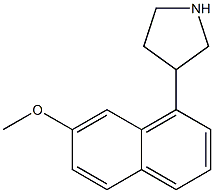 3-(7-METHOXY-NAPHTHALEN-1-YL)-PYRROLIDINE 结构式