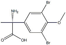 (2R)-2-AMINO-2-(3,5-DIBROMO-4-METHOXYPHENYL)PROPANOIC ACID 结构式