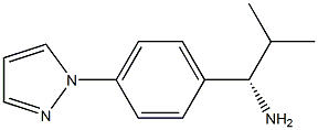 (1S)-2-METHYL-1-(4-PYRAZOLYLPHENYL)PROPYLAMINE 结构式
