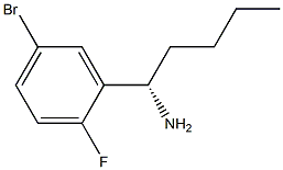 (1S)-1-(5-BROMO-2-FLUOROPHENYL)PENTYLAMINE 结构式