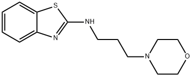 N-(3-MORPHOLIN-4-YLPROPYL)-1,3-BENZOTHIAZOL-2-AMINE 结构式