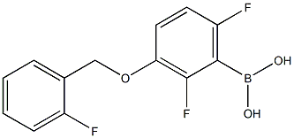 2,6-DIFLUORO-3-(2'-FLUOROBENZYLOXY)PHENYLBORONIC ACID 结构式