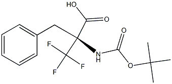 N-(TERT-BUTOXYCARBONYL)-ALPHA-(TRIFLUOROMETHYL)PHENYLALANINE 结构式