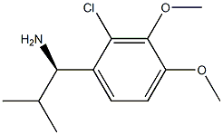 (1R)-1-(2-CHLORO-3,4-DIMETHOXYPHENYL)-2-METHYLPROPYLAMINE 结构式