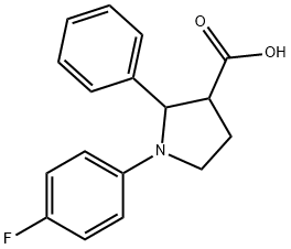 1-(4-FLUOROPHENYL)-2-PHENYLPYRROLIDINE-3-CARBOXYLIC ACID