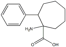 1-AMINO-2-PHENYLCYCLOHEPTANECARBOXYLIC ACID 结构式