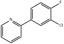 2-(3-CHLORO-4-FLUOROPHENYL)PYRIDINE 结构式