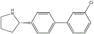 (2S)-2-[4-(3-CHLOROPHENYL)PHENYL]PYRROLIDINE 结构式