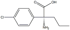(2R)-2-AMINO-2-(4-CHLOROPHENYL)PENTANOIC ACID 结构式