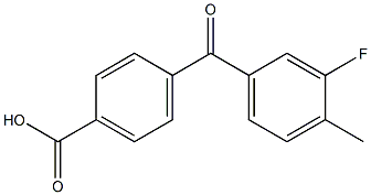 4-(3-FLUORO-4-METHYLBENZOYL)BENZOIC ACID 结构式