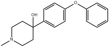 4-HYDROXY-4-(4-PHENOXYPHENYL)-1-METHYLPIPERIDINE 结构式