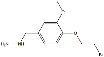 [4-(2-BROMO-ETHOXY)-3-METHOXY-BENZYL]-HYDRAZINE 结构式