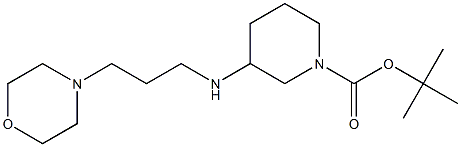 1-Boc-3-(3-morpholin-4-ylpropylamino)-piperidine 结构式