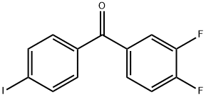 3,4-DIFLUORO-4'-IODOBENZOPHENONE 结构式