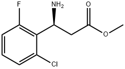 METHYL (3S)-3-AMINO-3-(2-CHLORO-6-FLUOROPHENYL)PROPANOATE 结构式