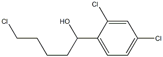 5-CHLORO-1-(2,4-DICHLOROPHENYL)-1-PENTANOL 结构式