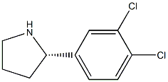 (S)-2-(3,4-DICHLOROPHENYL)PYRROLIDINE 结构式