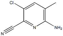 6-AMINO-3-CHLORO-5-METHYLPYRIDINE-2-CARBONITRILE 结构式