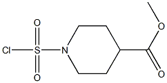 METHYL 1-(CHLOROSULFONYL)PIPERIDINE-4-CARBOXYLATE 结构式