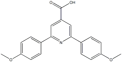 2,6-BIS(4-METHOXYPHENYL)PYRIDINE-4-CARBOXYLIC ACID 结构式