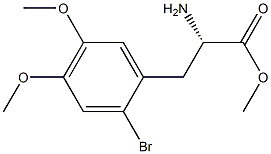 METHYL (2S)-2-AMINO-3-(2-BROMO-4,5-DIMETHOXYPHENYL)PROPANOATE 结构式