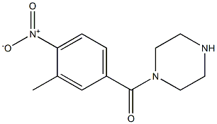 1-(3-Methyl-4-nitrobenzoyl)piperazine 结构式