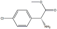 (R)-AMINO-(4-CHLORO-PHENYL)-ACETIC ACID METHYL ESTER 结构式