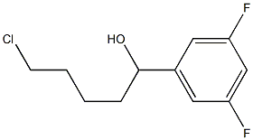 5-CHLORO-1-(3,5-DIFLUOROPHENYL)-1-PENTANOL 结构式